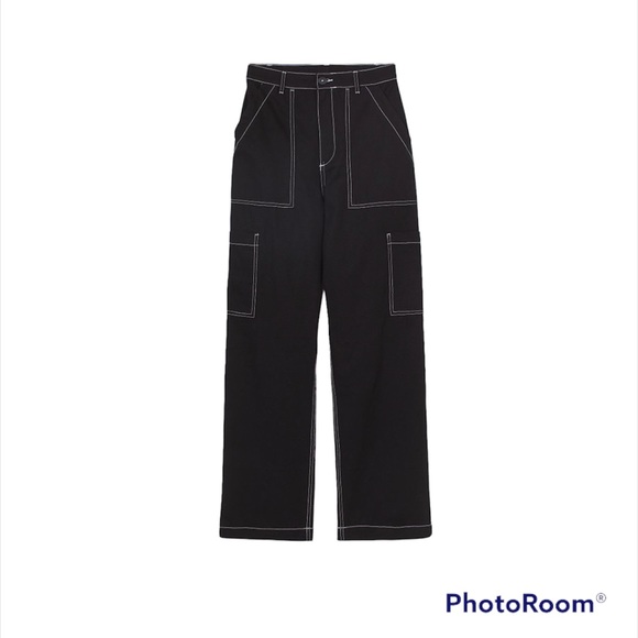 H&M Pants & Jumpsuits Hm Divided Label Black Contrast Stitched